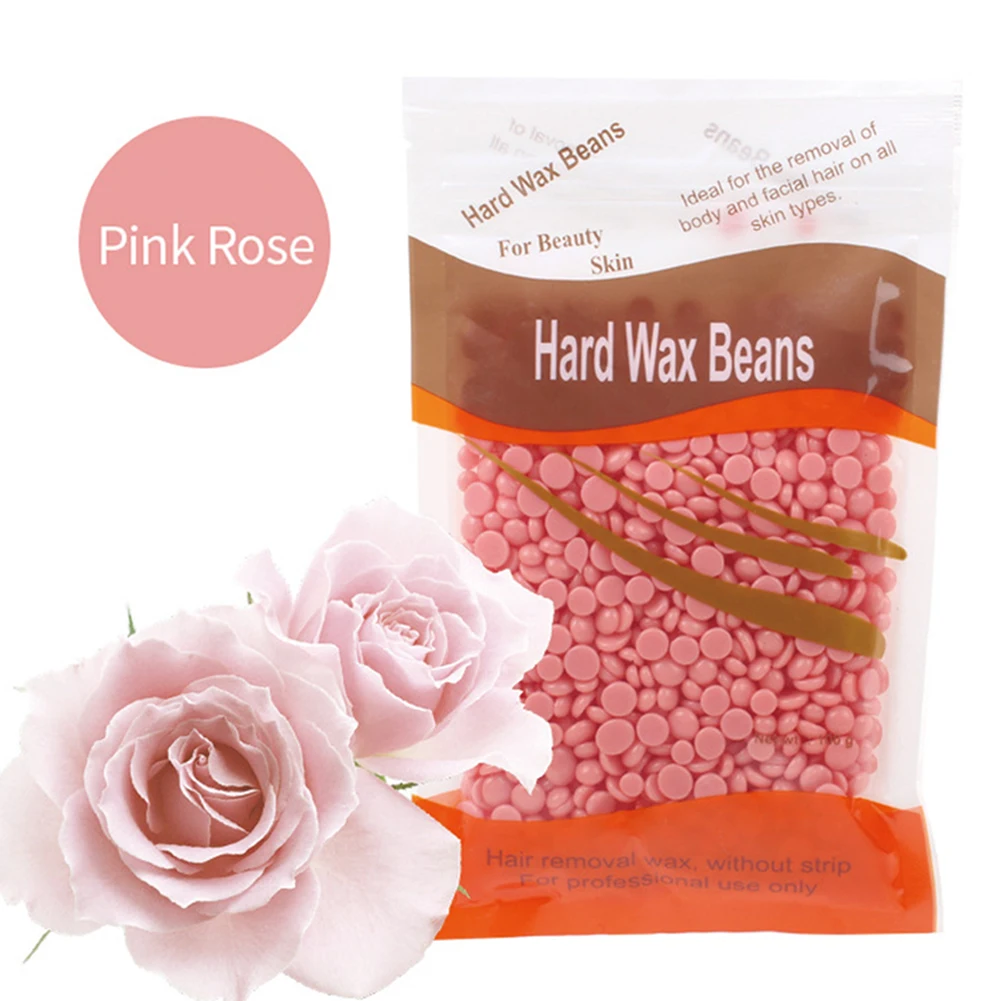 100g Depilatory Hard Wax Beans Hair Removal Wax Beads with Natural Ingredient for All Body and Bikini Areas