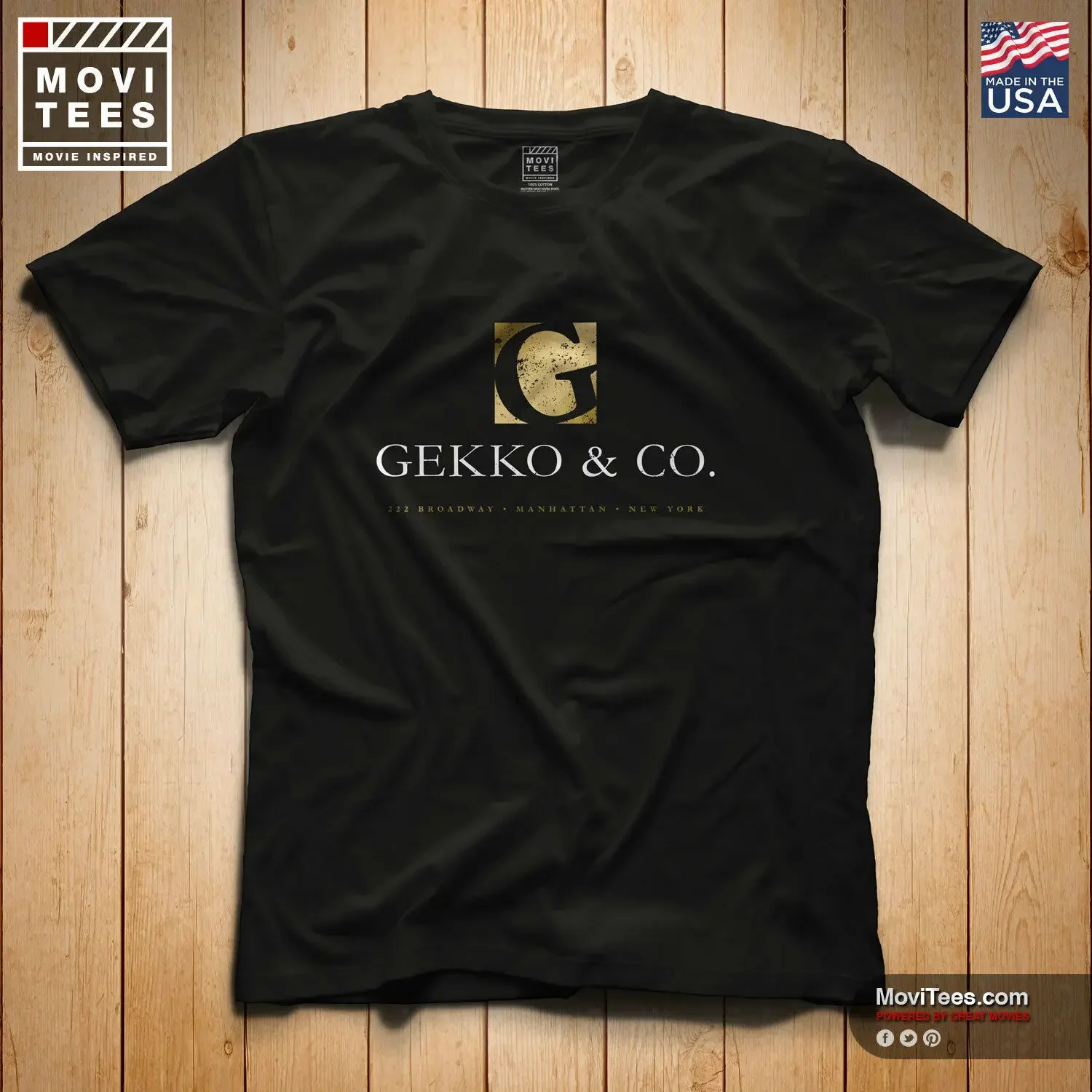Gordon Gekko T-Shirt 100% Cotton Quality Wall Street Inspired Greed Is Good 2019 Unisex Tee