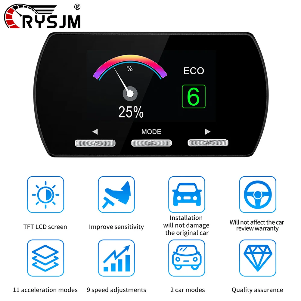 

Электронный контроллер дроссельной заслонки для автомобиля, 9 режимов, 2 специальные программы, тюнинг акселератора, гоночный усилитель мощности для BMW, для Ford Ranger