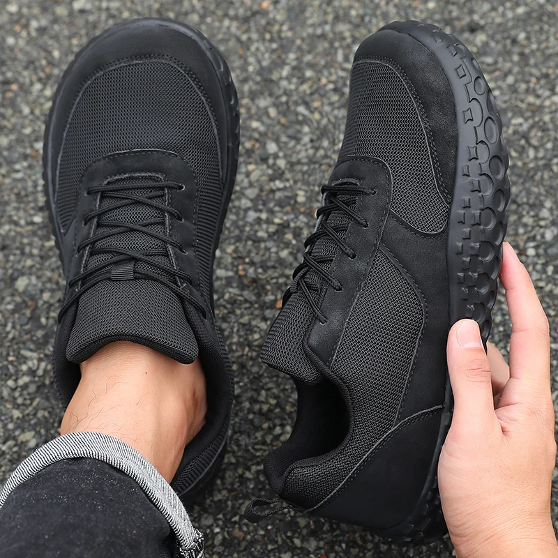 Herrenschuhe Größe 36-46, große Größen, Barfußschuhe, breite Zehenbox, 0 Drop, Casual-Sneakers, Outdoor-Minimalist-Schuhe für Cross-Country-Lauf und Walking. – Detail 10