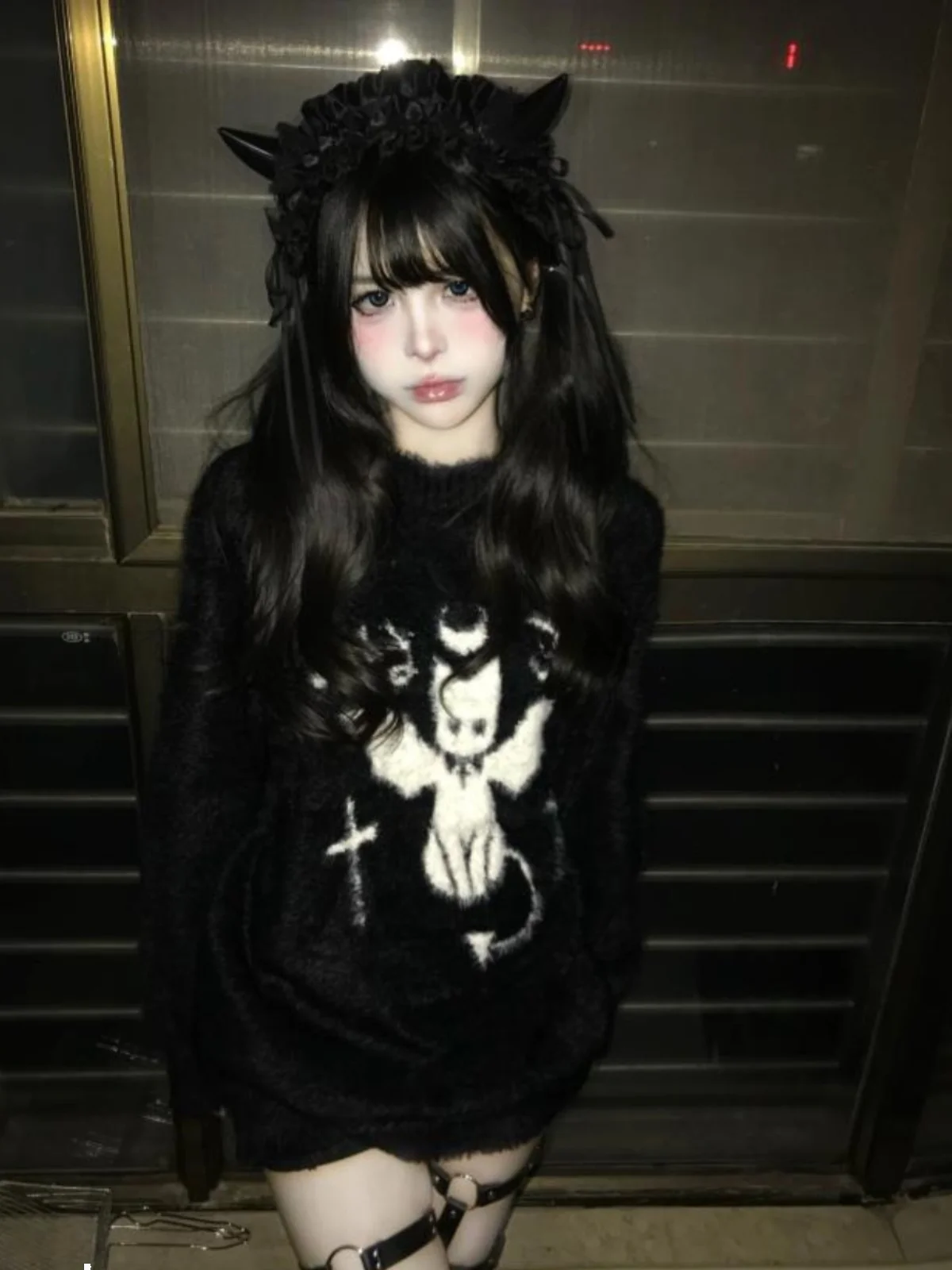 

Новый осенне-зимний пушистый свитер из флиса с круглым вырезом, свободный, теплый, в японском стиле, женский трикотаж