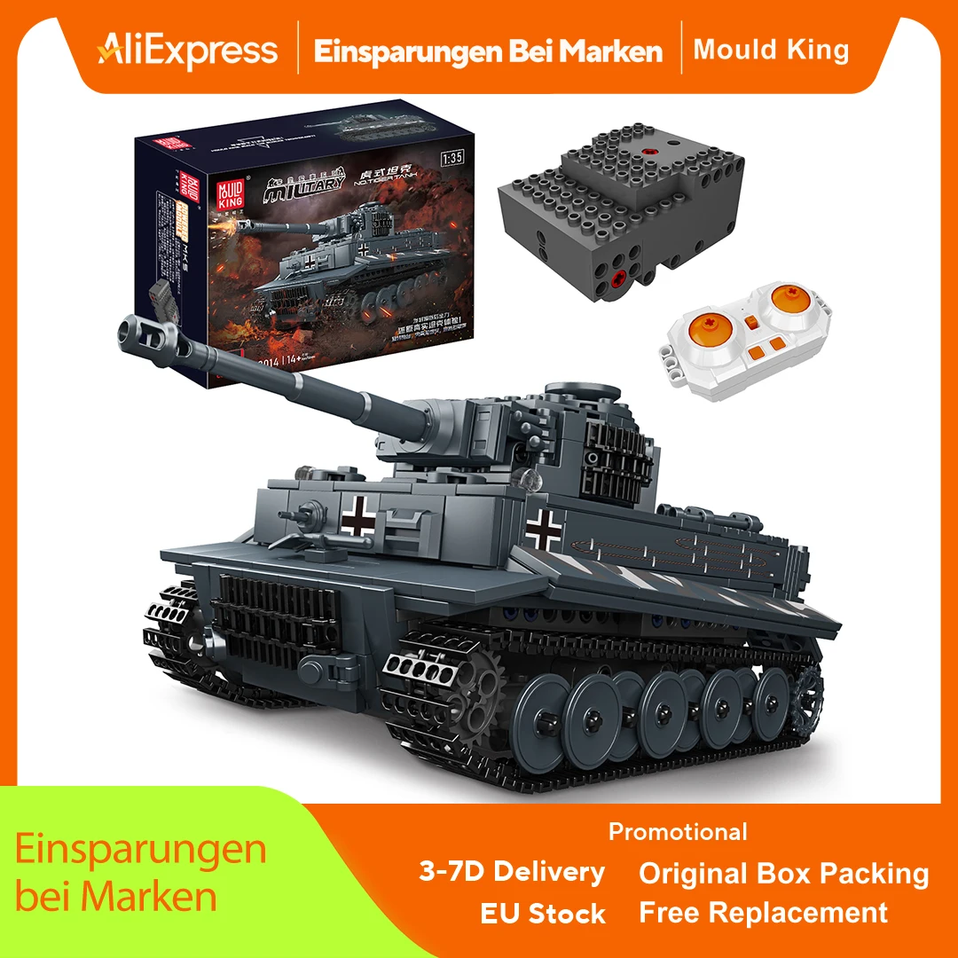 Schimmel König Militärs pielzeug die App & RC motorisierte Tiger Tank Modell Montage technische Auto