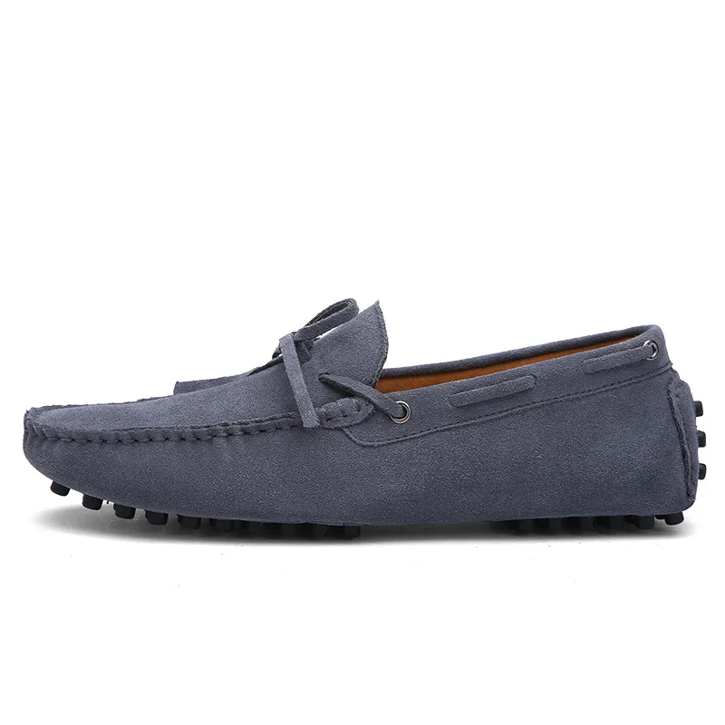Size35-50 Men Women Leisure Shoes Genuine Leather Loafer Brand Designer Drive Flats Skidproof
