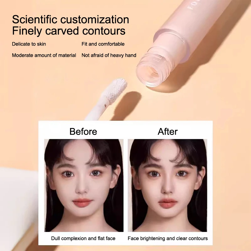 Waterproof Concealer Pen Full Coverage Cover Dark Circles Acne Pores Concealer Pen Matte Foundation Cream Facial Makeup Cosmetic