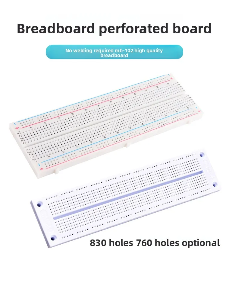 

Breadboard 760 830 Hole MB102 Electronic Universal Circuit Board