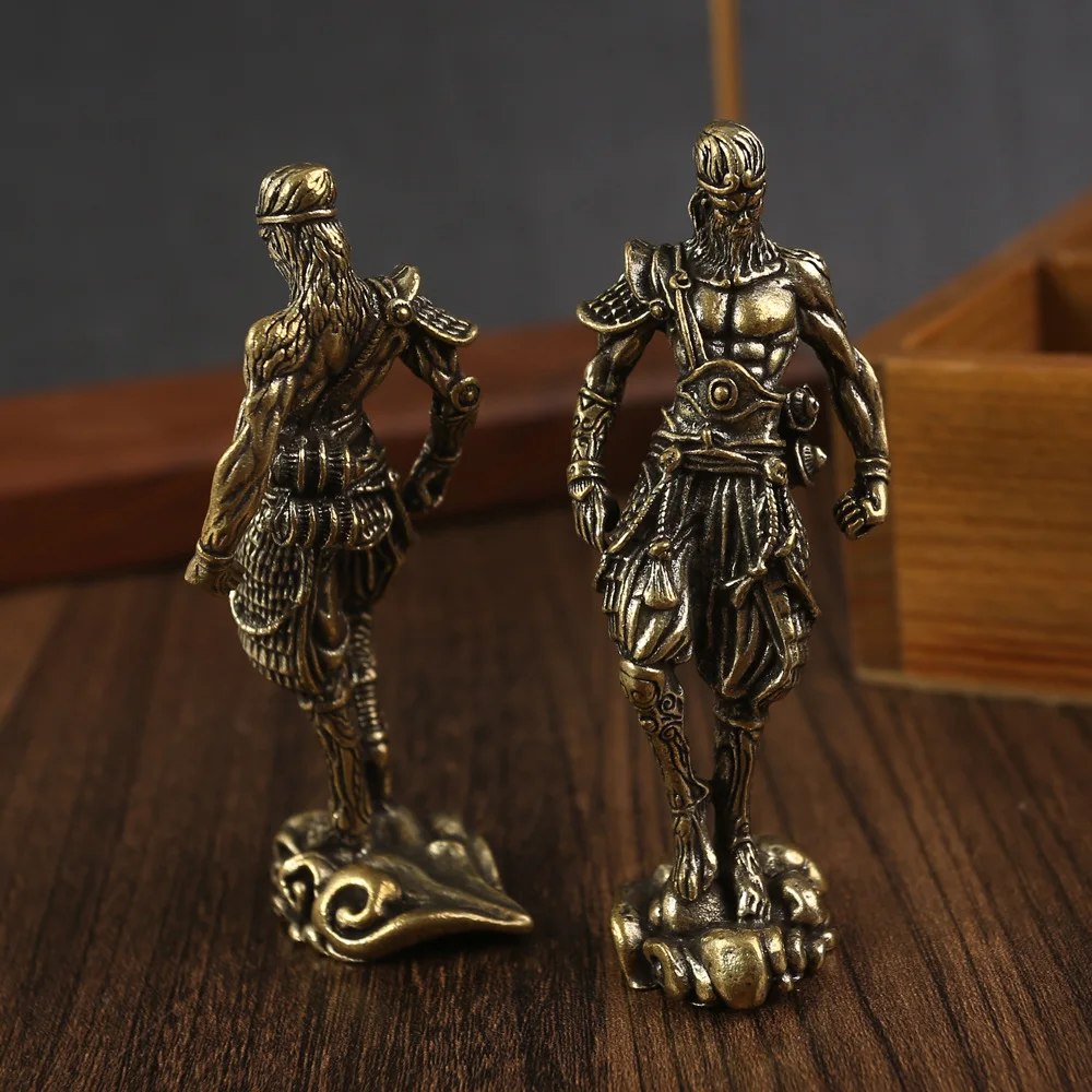 Brass Dou Defeats Buddha Qitian Great Sage Decoration Table Top Pure Copper Sun Wukong Living Room Decoration Office Decoration