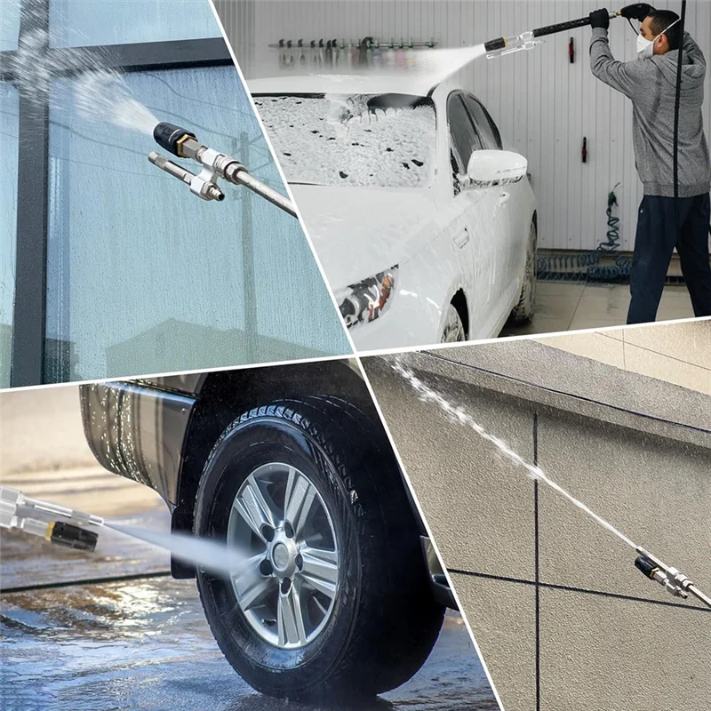 AB41-Shooter Tip M5 Twist Nozzle Long Range Chemical Shooter High Pressure Washer Nozzle Long Range Soap Nozzle For 3-7 GPM