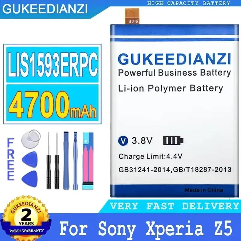 

Mobile Phone Battery 4700mAh For Sony Xperia Z5 E6883 E6653 E6683 LIS1593ERPC Fast Charging