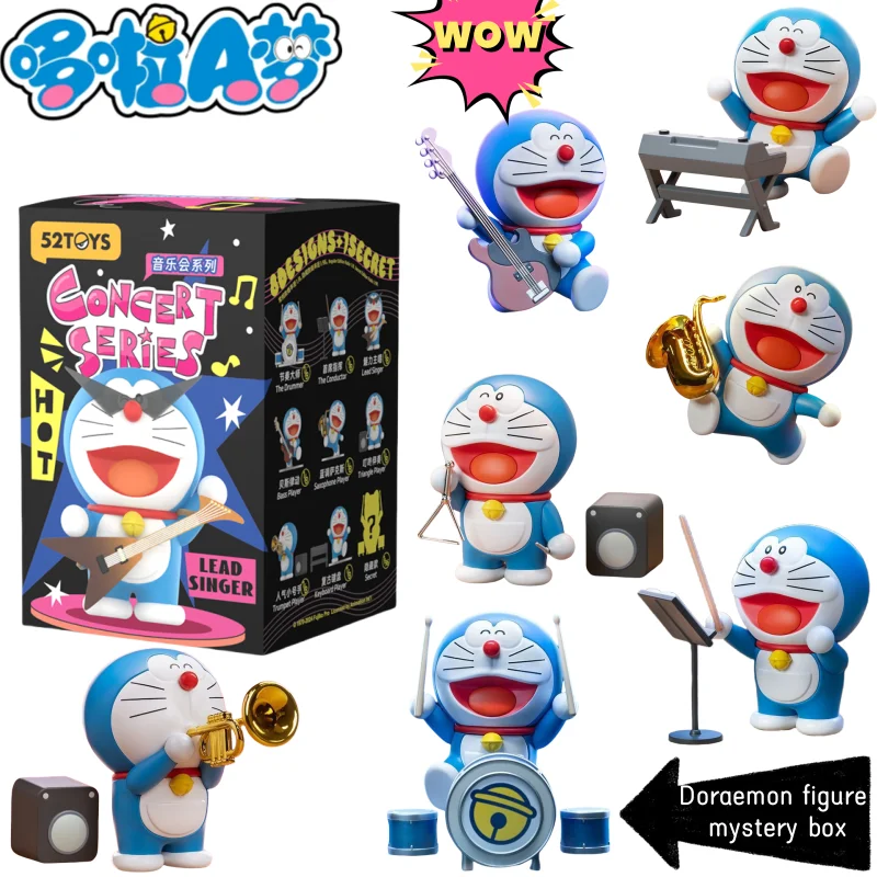 

New Doraemon two-dimensional cartoon creative figure blind box Personality cute anime peripheral toys ornaments surprise gifts
