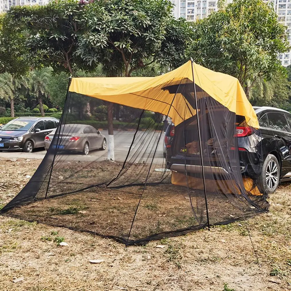 Car Rear Extension Sunshade Tent Vehicle Trunk Side Awning SUV Off-road Outdoor Canopy Camping Trunk Side Camping Tent