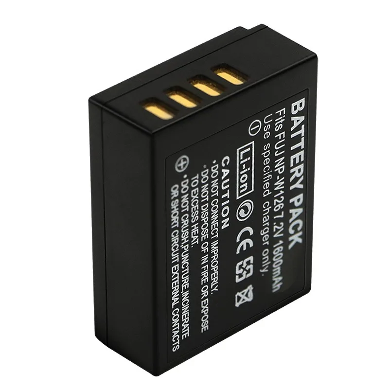 New Replacement Camera Battery NP-W126 7.2V 1600mAh for Fujifilm Fuji XT20 T10 T2 XA3 A10 A5 A20 XE3 E2