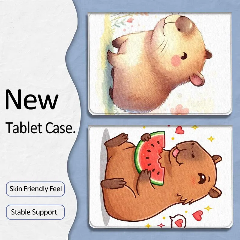 

Cute Capybara Watermelon Gift For Samsung Galaxy Tab A7 A A8 A9 A11 S6 S11 10.1 10.4 10.5 Inch Lite PLus Soft Tablet Case