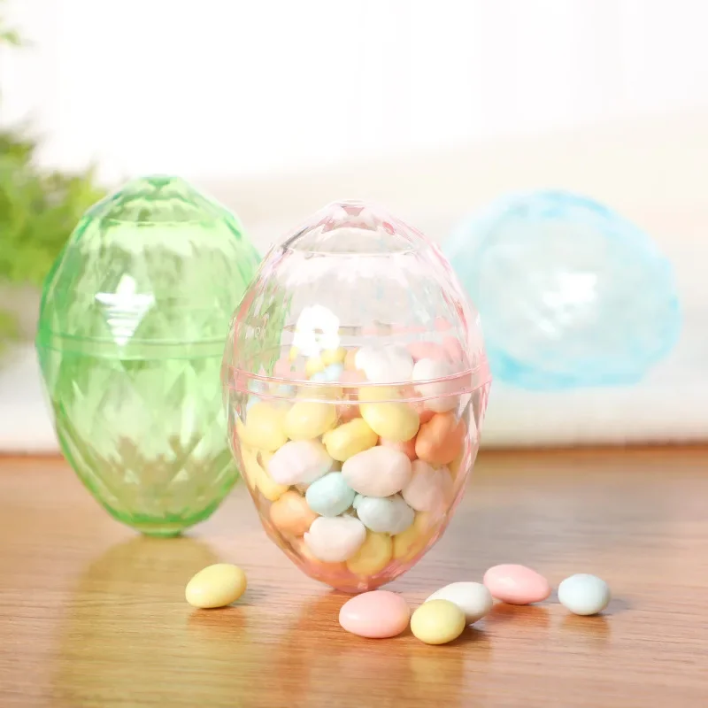 5Pcs Easter Theme Plastic Candy Box Gift Packing Boxes