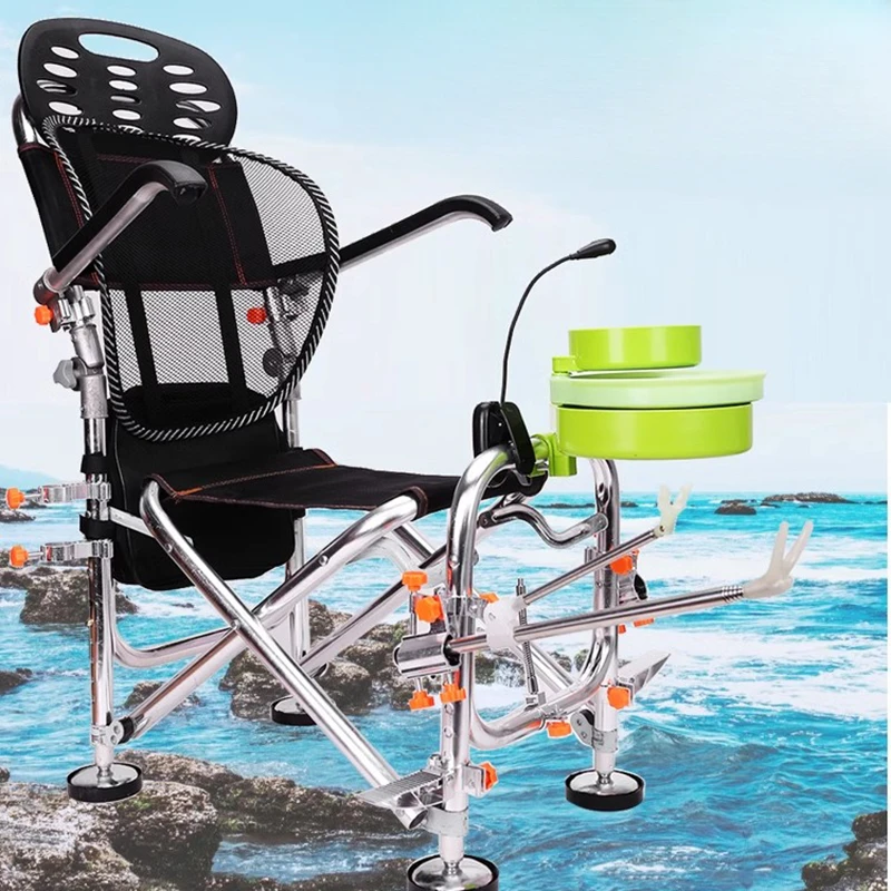 Portable Multifunction Fishing Chair Nordic Quality Storage Chairman Fishing Chair Relaxing Outdoor Furniture Chaise Peche FYFC