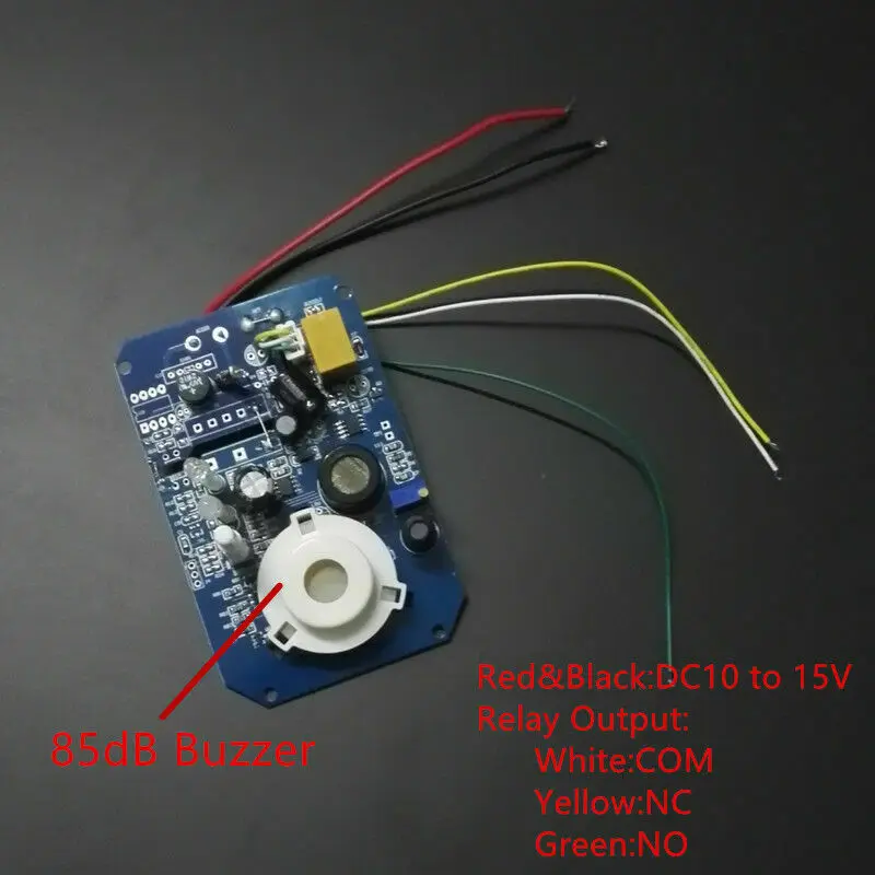 Alarm do wykrywania gazów palnych RV (propan, butan), czujnik alarmowy gazów, LNG, CNG, LP, detektor wycieku gazu 12V z uchwytem, system alarmowy bezpieczeństwa domowego.