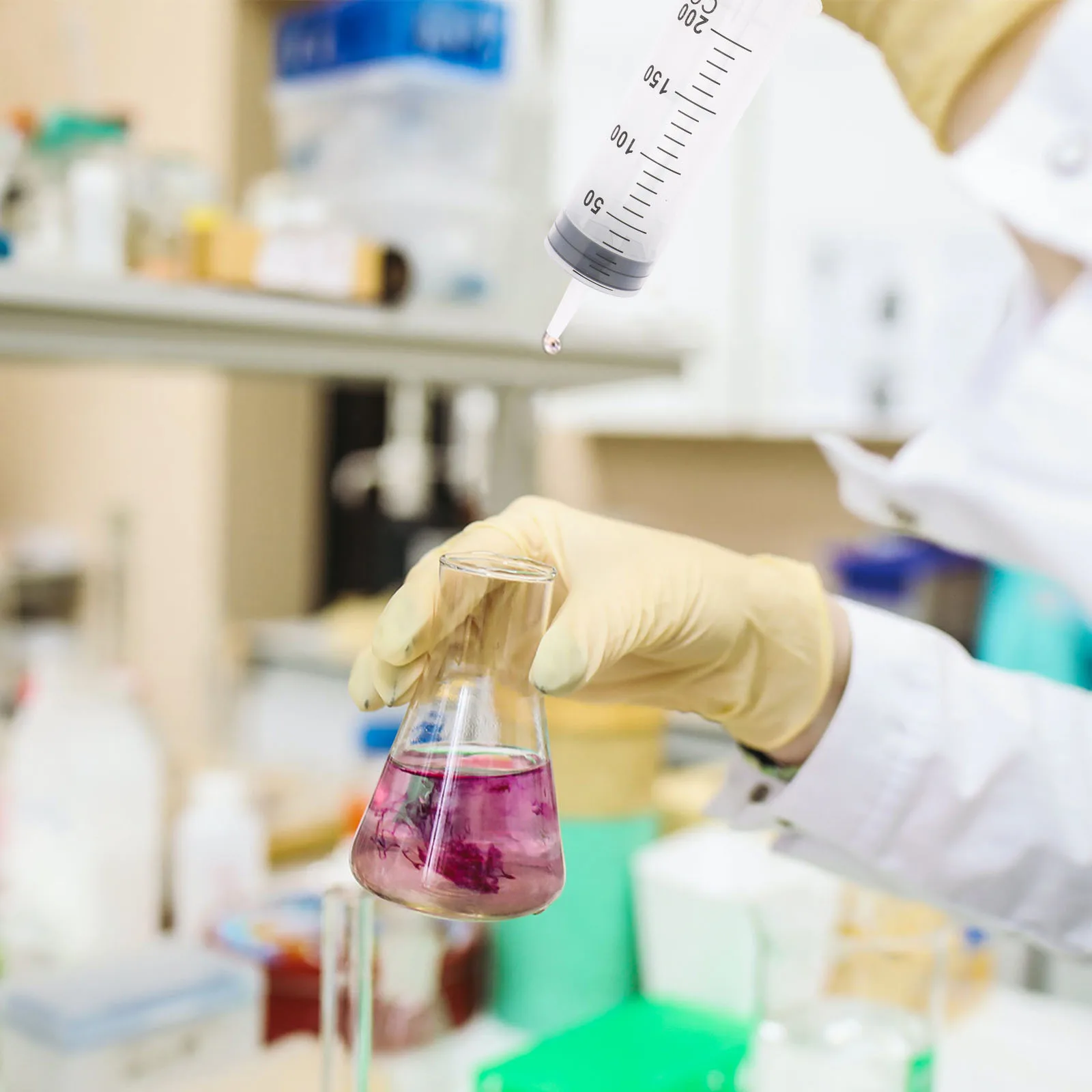 Syringe Feeder with Scale for Liquid Transfer Feeding Rubber Tubing Light Weight