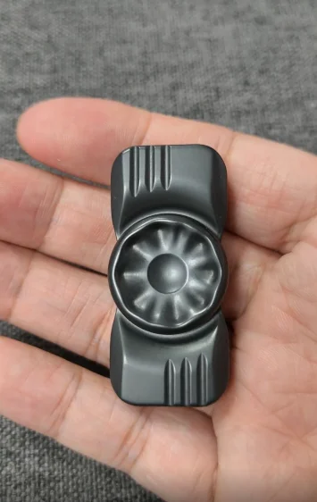 Used EDC Grey Crossing zirconium alloy sandblasted material EDC decompression toy
