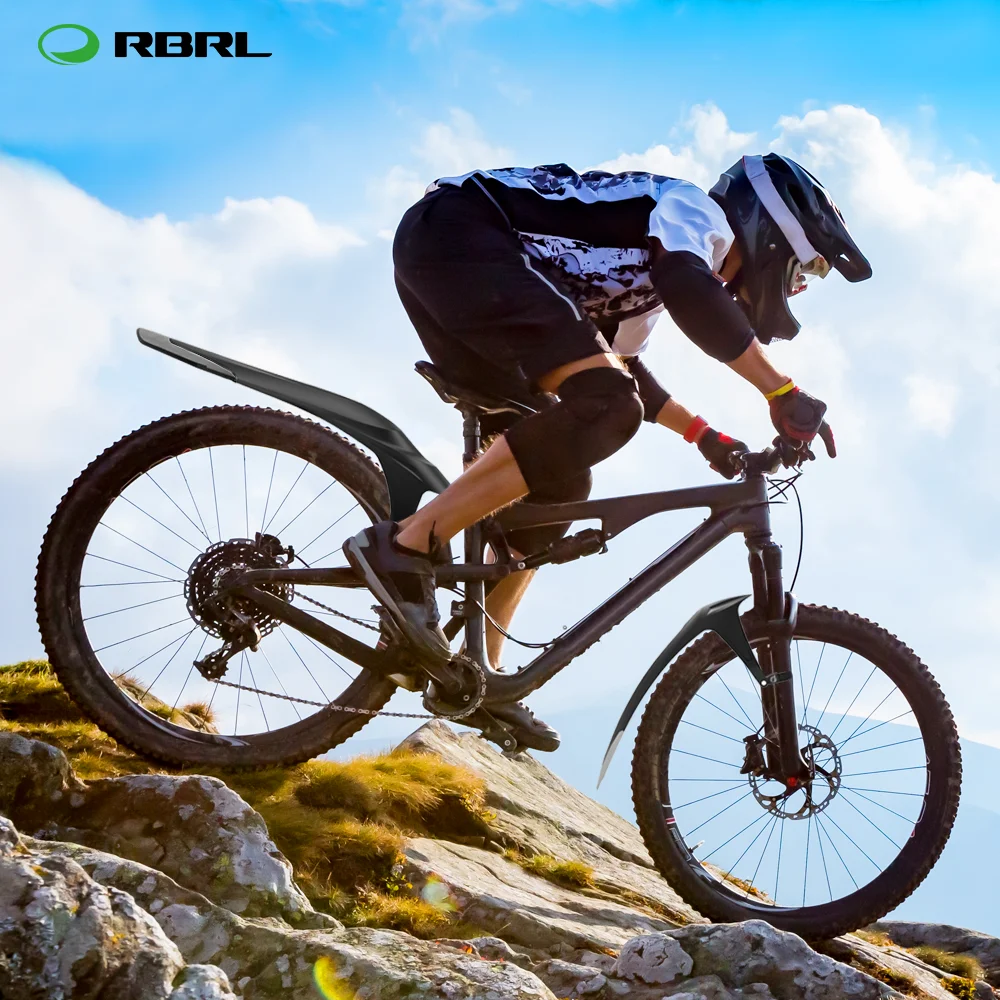 RBRL Parafango MTB PP Parafango per bicicletta in plastica morbida a sgancio rapido per 26 27.5 29 pollici Ali per bicicletta Accessori per Mountain