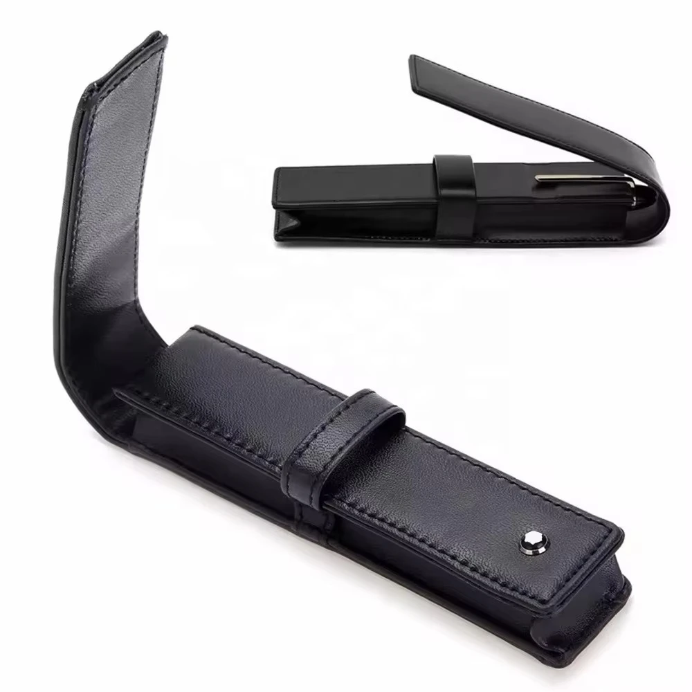 الراقية الأعمال Sle بولي Leather الجلود حقيبة أقلام صديقة للبيئة القلم حالة قلم رصاص حامل الأكياس ل نافورة PenBallpoint PenPencil