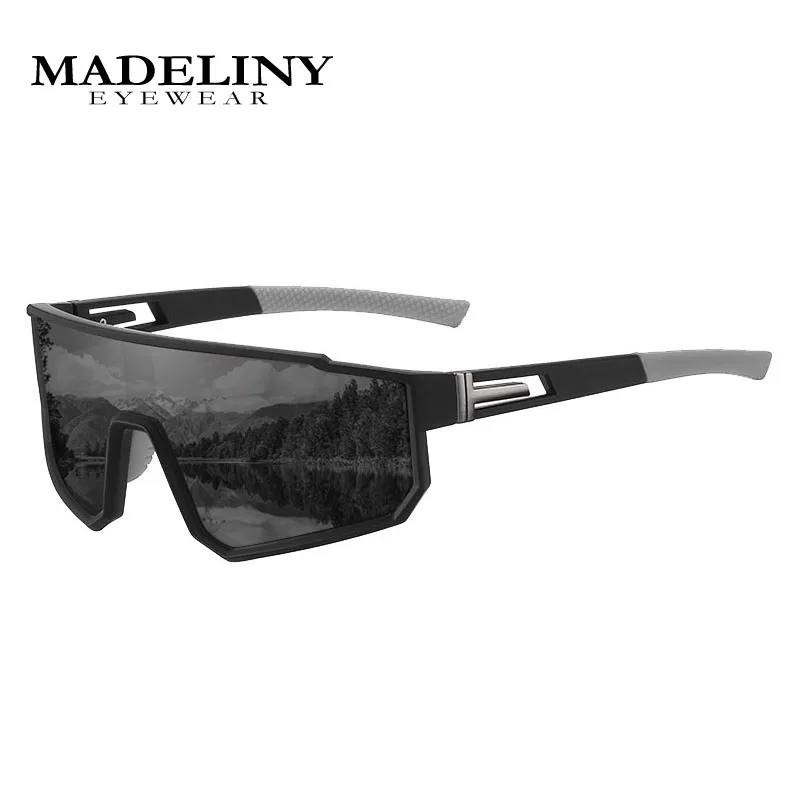 

MADELINY Polarized Sports Sunglasses for Men UV400 Protection Glasses Womens Wrap Around Goggles for Driving Fishing