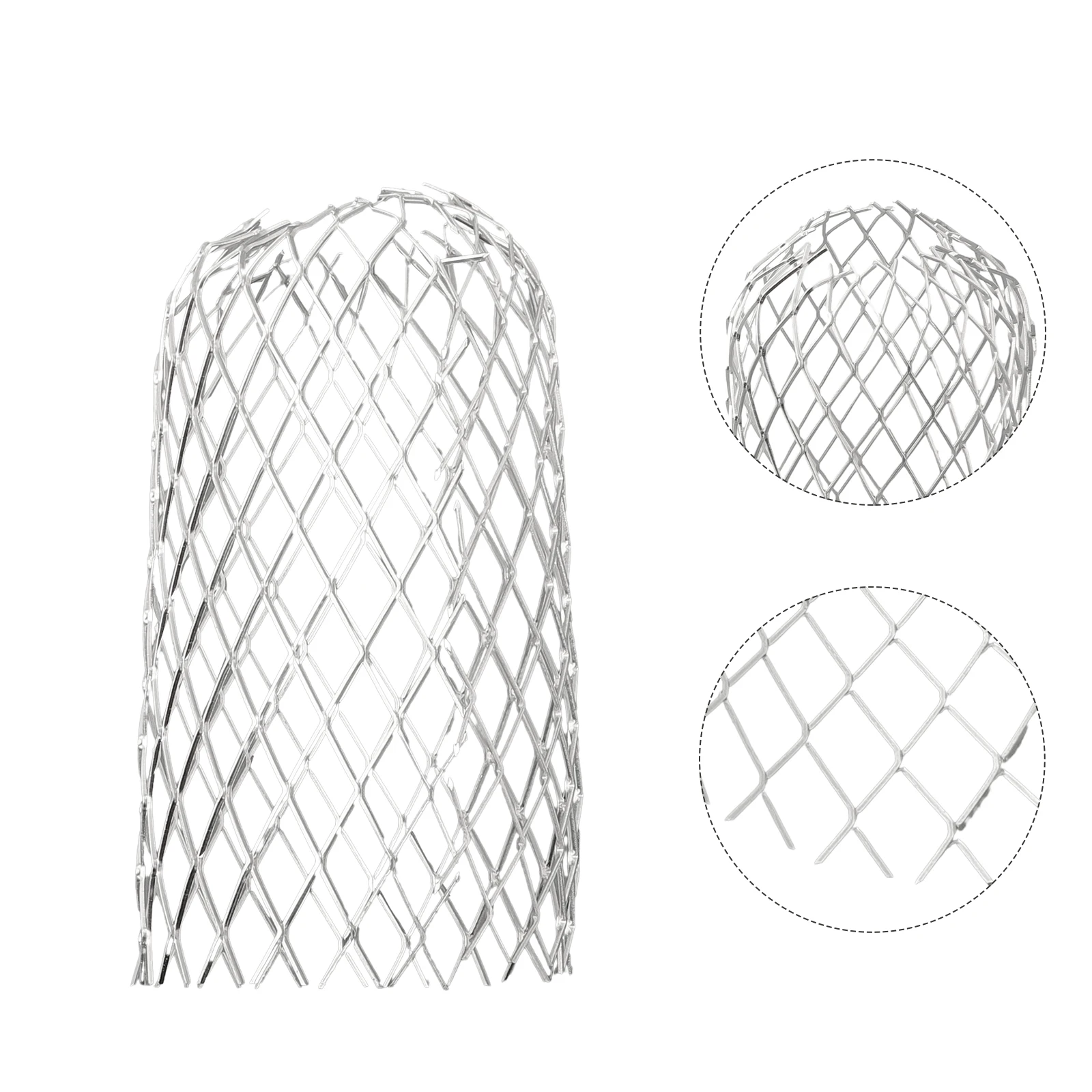 Metal Mesh Gutter Leaf Debris Mud Trap Guards, Aluminum, Prevents Clogging, Easy to Fit Various Downspout Sizes