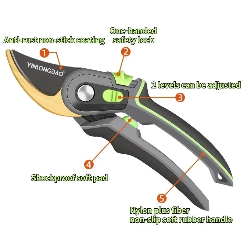 

Plant Trim Garden Pruning Shears Horticulture Pruner Cut Shrub Garden Scissor Tool Branch Shear Orchard Folding Saw Set HandTool