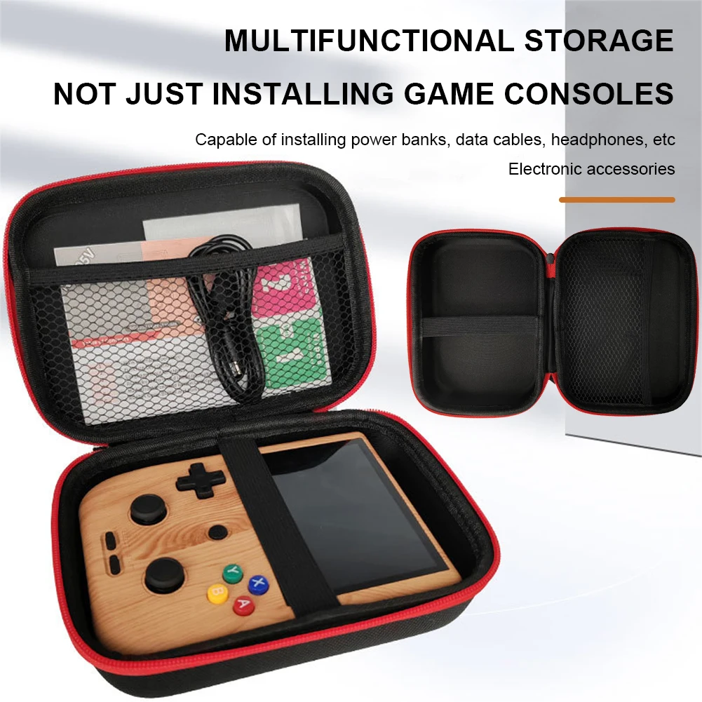 Game Console Carrying Case Bag Protective Case Shockproof Portable Organizer Bag Handheld  for ANBERNIC RG405V RG35XX/RG353V