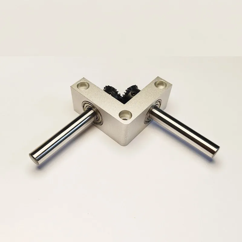 Ratio 90 Degree Right Angle Bevel Gearbox 8/10mm Output Shaft Mini RC Model Transmission Steering Gear Box