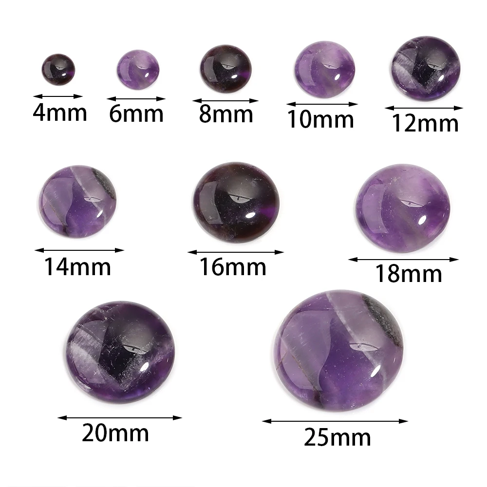 10pcs/lot Natural Stone Cabochon 4 6 8 10 12mm 27 Patterns for DIY Ring Earring Bracelet Necklace Making Jewelry Finding
