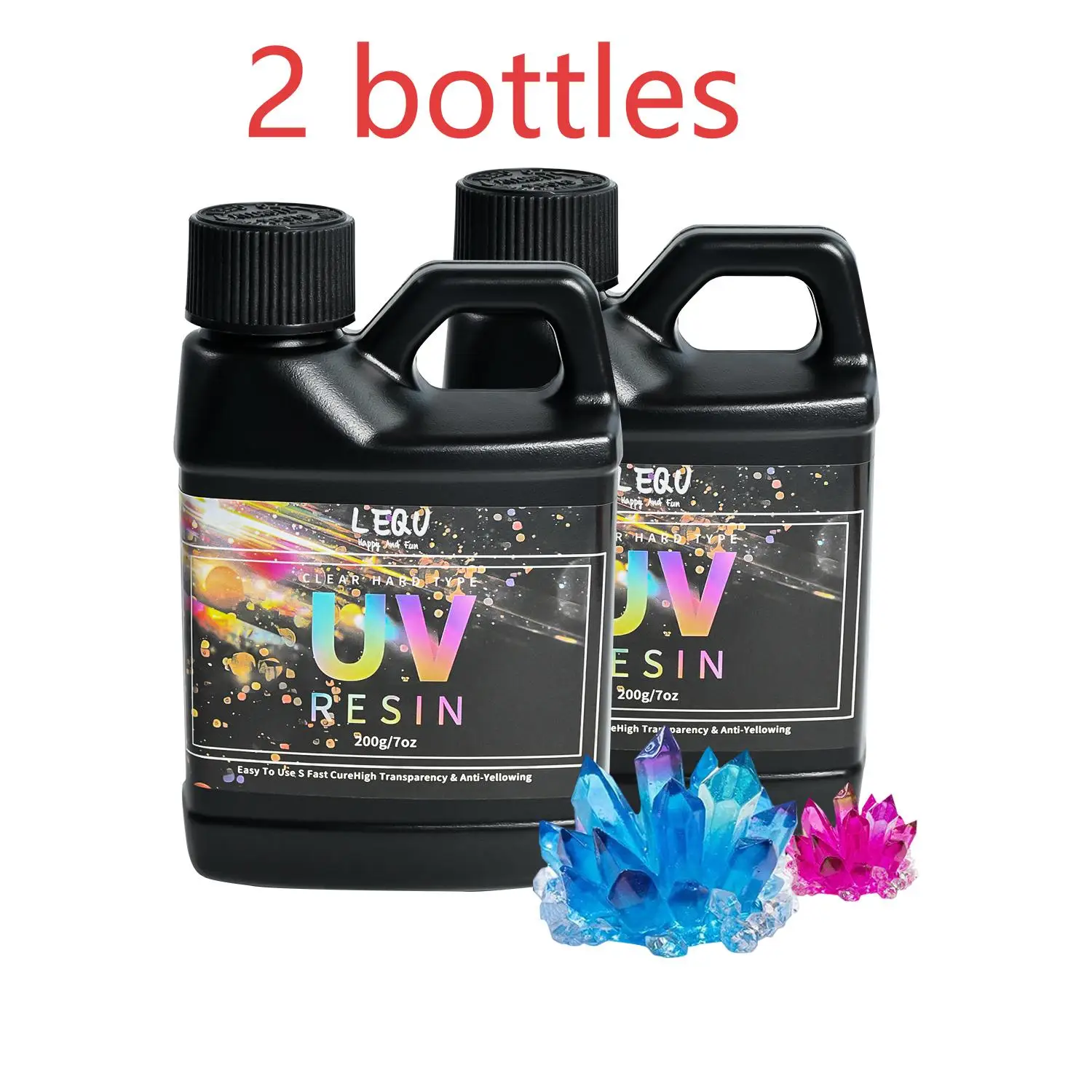 100/200/500/1000g UV Epoxyharslijm Hoge helderheid Sneldrogende lijm Hoge hardheid DIY-benodigdheden voor harslijm Sieraden maken