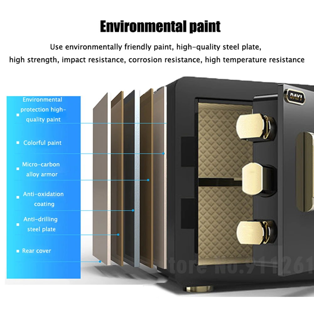 Imagem -03 - Digital Electronic Security Safety Box Fingerprint Hidden Form Small Household Safe Mini Fingerprint Storage Aço Completo