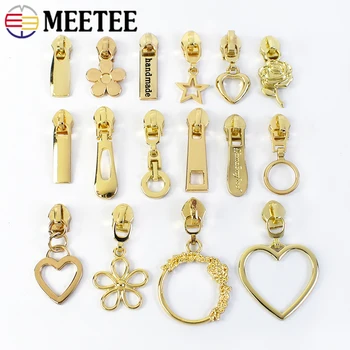 지퍼용 지퍼 클로저 슬라이더, 의류 가방 지퍼 풀러 헤드, 지퍼 풀 교체, DIY 재봉 액세서리, 5 # Meetee, 5, 10, 20 개  Best5