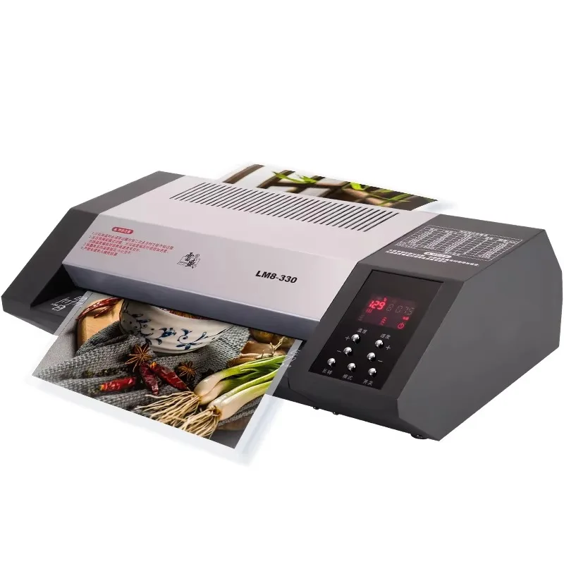 

Factory Laminator Machine Automatic LM8-330 Eight Rollers Adjustable Speed A3 A4A5 Photo Paper Laminating Machine