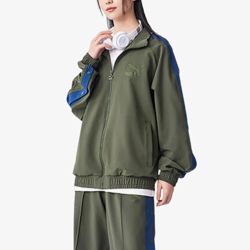 

Puma, новинка осени 2024, унисекс, куртка с воротником-стойкой на молнии, 628203-76