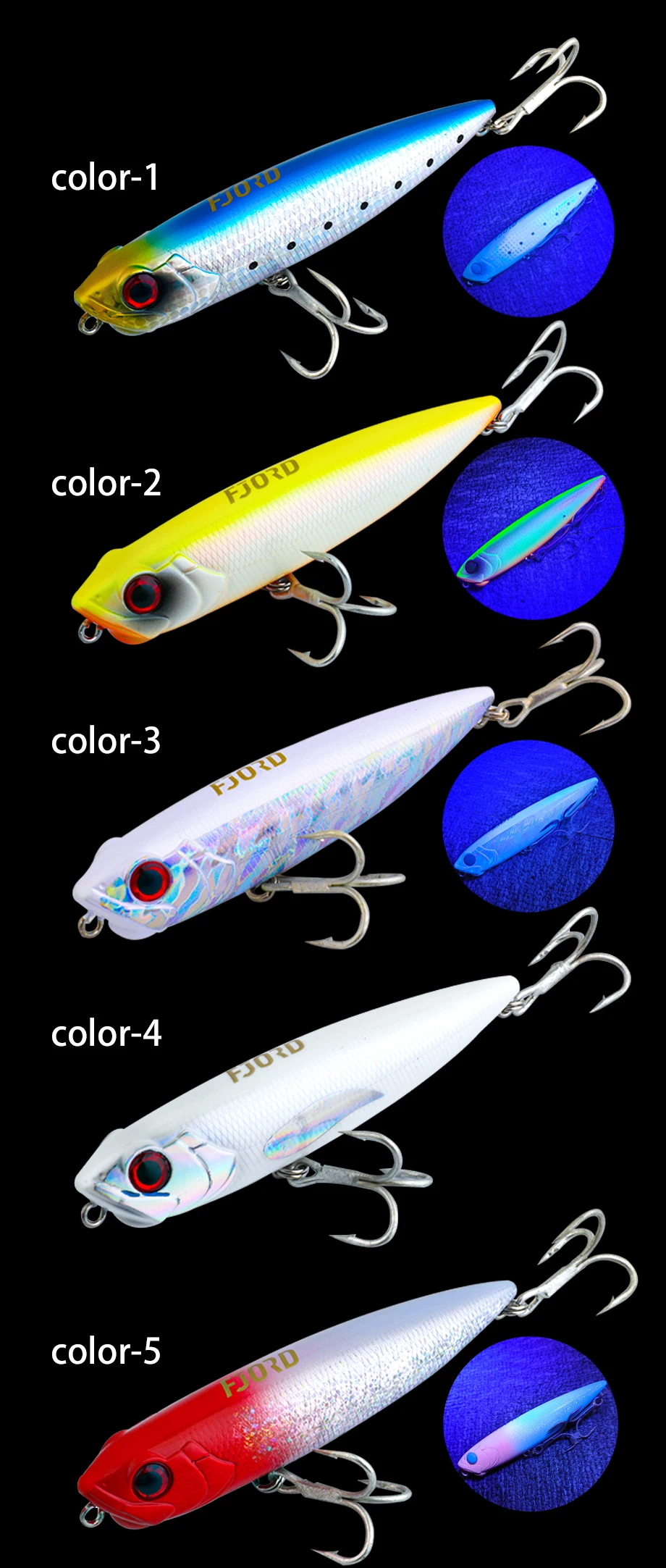 FJORD 31g Bleistift Angeln Köder 130mm Topwater Süßwasser Gefälschte Köder Oberfläche Harte Meer Künstliche Köder Fisch Ausrüstung für Angeln – Detail 6