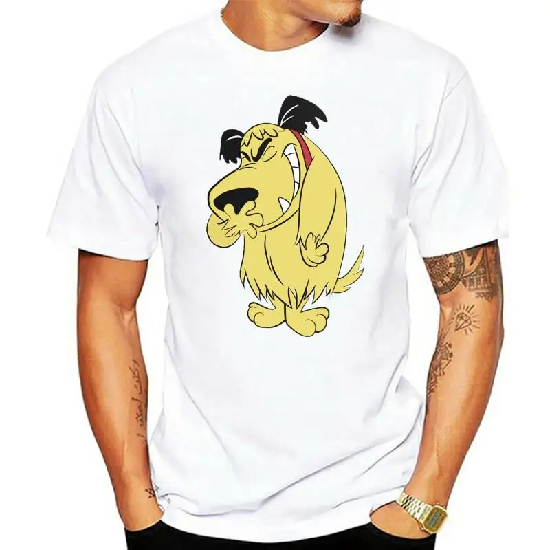 T Shits Printing Short Sleeve Casual O-neck Cotton Men Muttley Laughing Classic Design T-shirt