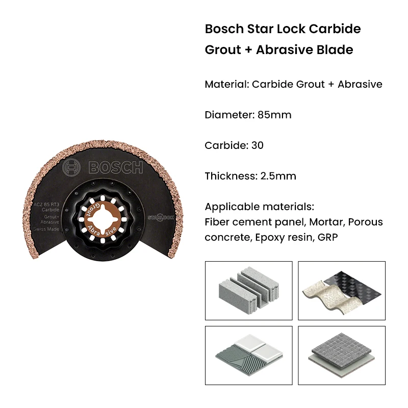 Bosch Starlock Accessory Wood Pvc Plastic Metal Cutting Saw Blade for Bosch Gop Series GOP12V-28 GOP30-28 GOP185-LI Power Tool