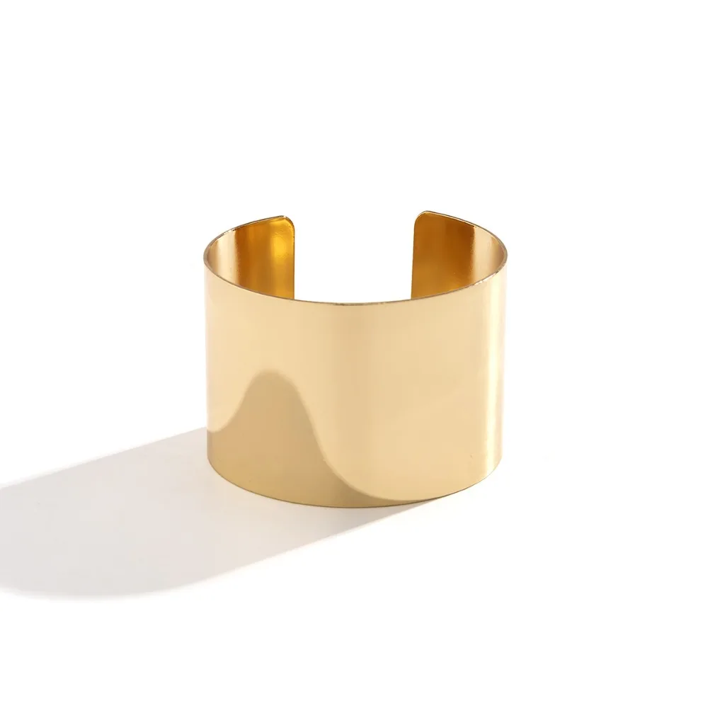 Metal Wide Open Bangle Europe American Style Alloy Cuff Bangles Jewelry Accessories Temperament Exaggerated Bracelet Gift