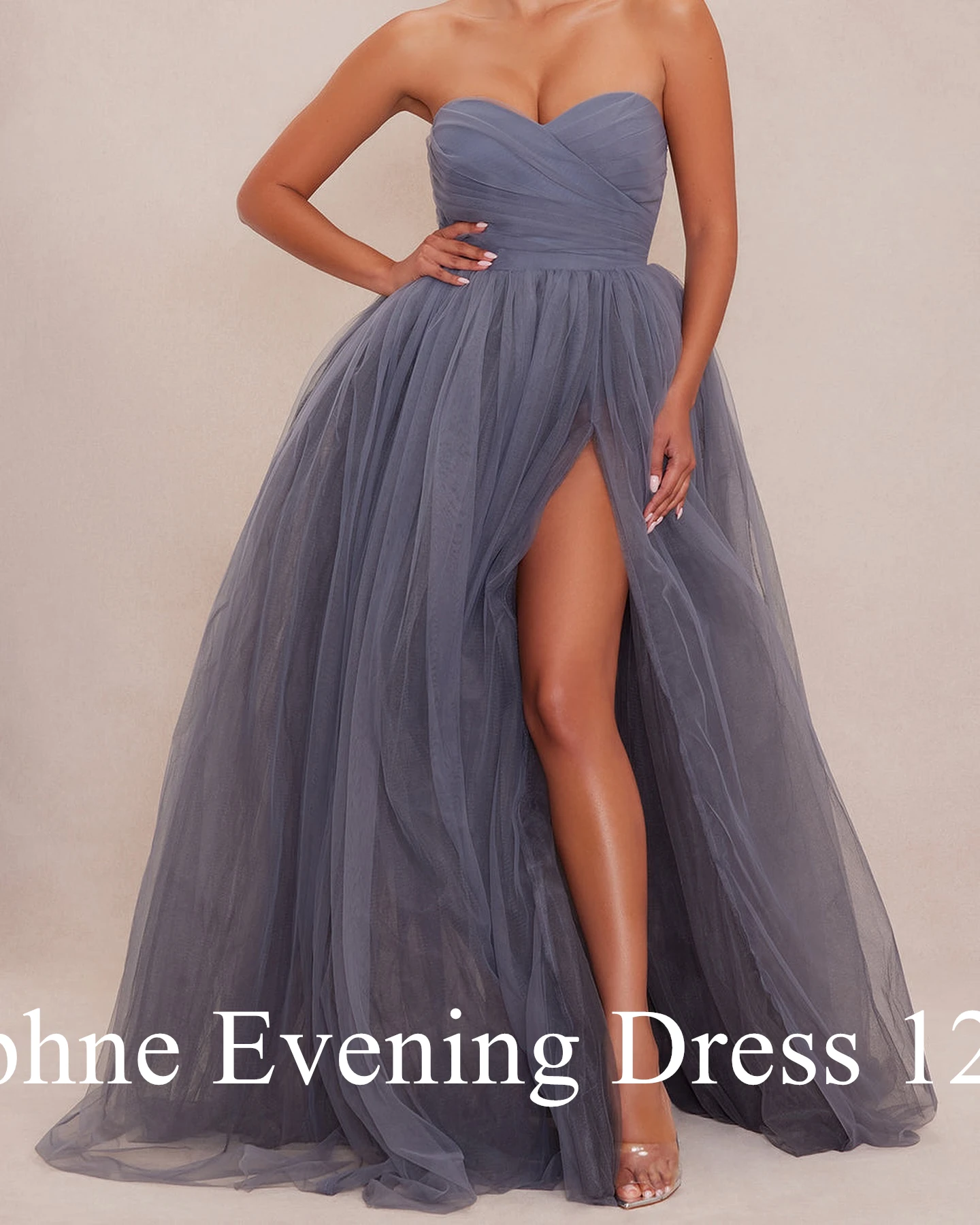 Customized Classic Front Slit Sweetheart Evening Dresses Temperament Organza Zipper Back Pleats Vestido De Festa Robe de soirée