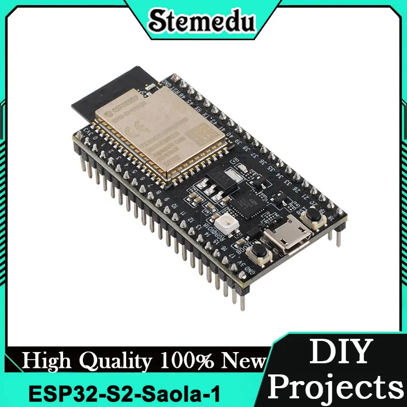 ESP32 S2 Saola 1R Dev Board WiFi Wireless Core Module for Smart Home IoT Project Wearables Microcontroller DIY Parts Supplier