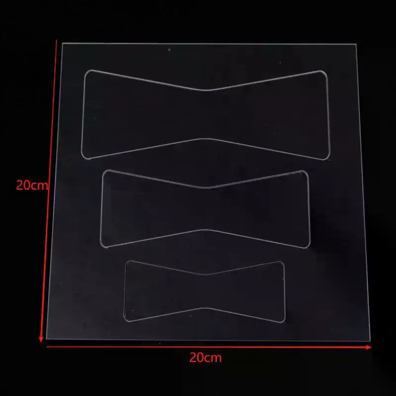 1 комплект шаблонов для фрезерования лука, прозрачные акриловые шаблоны для ПЭТ для деревообрабатывающего фрезерного станка, шаблоны, инструменты