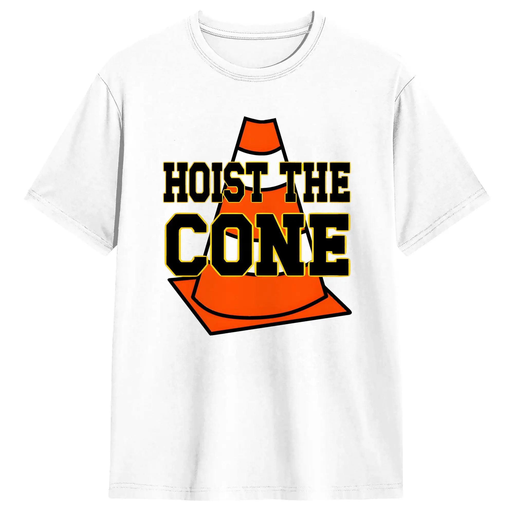 Hoist The Cone T-Shirt for Men  Awesome Pure Cotton Tees Crew Neck Short Sleeve T Shirts Summer Clothing