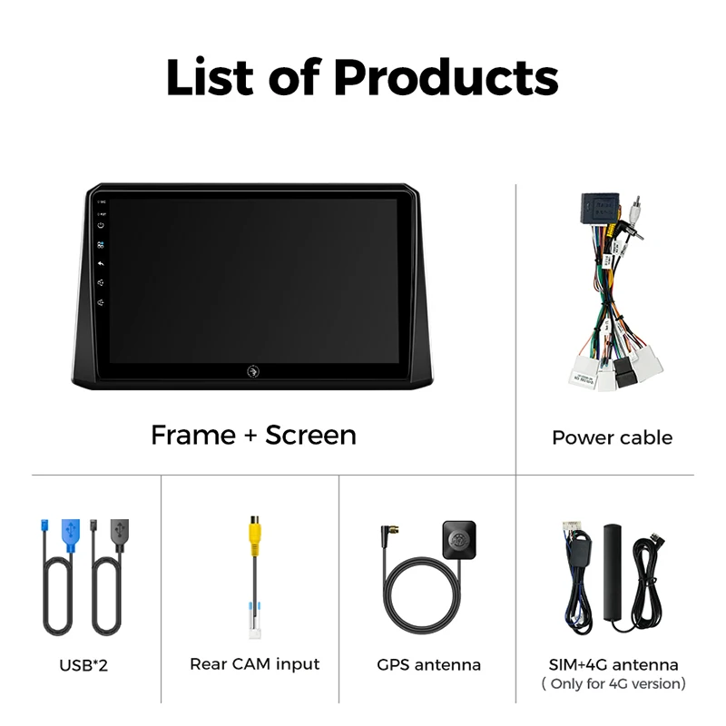Ainavi Multimedia para coche Toyota Corolla 2019 2020 2021 2022 2023 E210 inalámbrico Carplay Android Auto Radio estéreo HDMI 2 Din