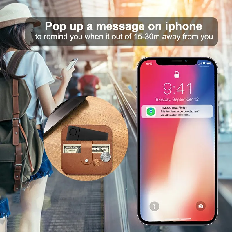 Smart Bluetooth GPS Card Tracker Based on IOS Find My APP Anti Lost Item Locator for iPhone Luggage Bag Key Finder Tag