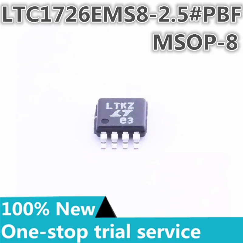 

2-100PCS %New original LTC1726EMS8-2.5#PBF LTC1726EMS8-2.5#TRPBF Silk screen LTKZ MSOP-8 monitoring and reset chip