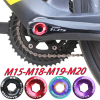 M18/M19/M20 Bicycle Chainring Bolts MTB Bicycle Chainwheel BB Crank Arm Cover Crankset Screws Crank Arm Fixing Bolt Crank Bolt