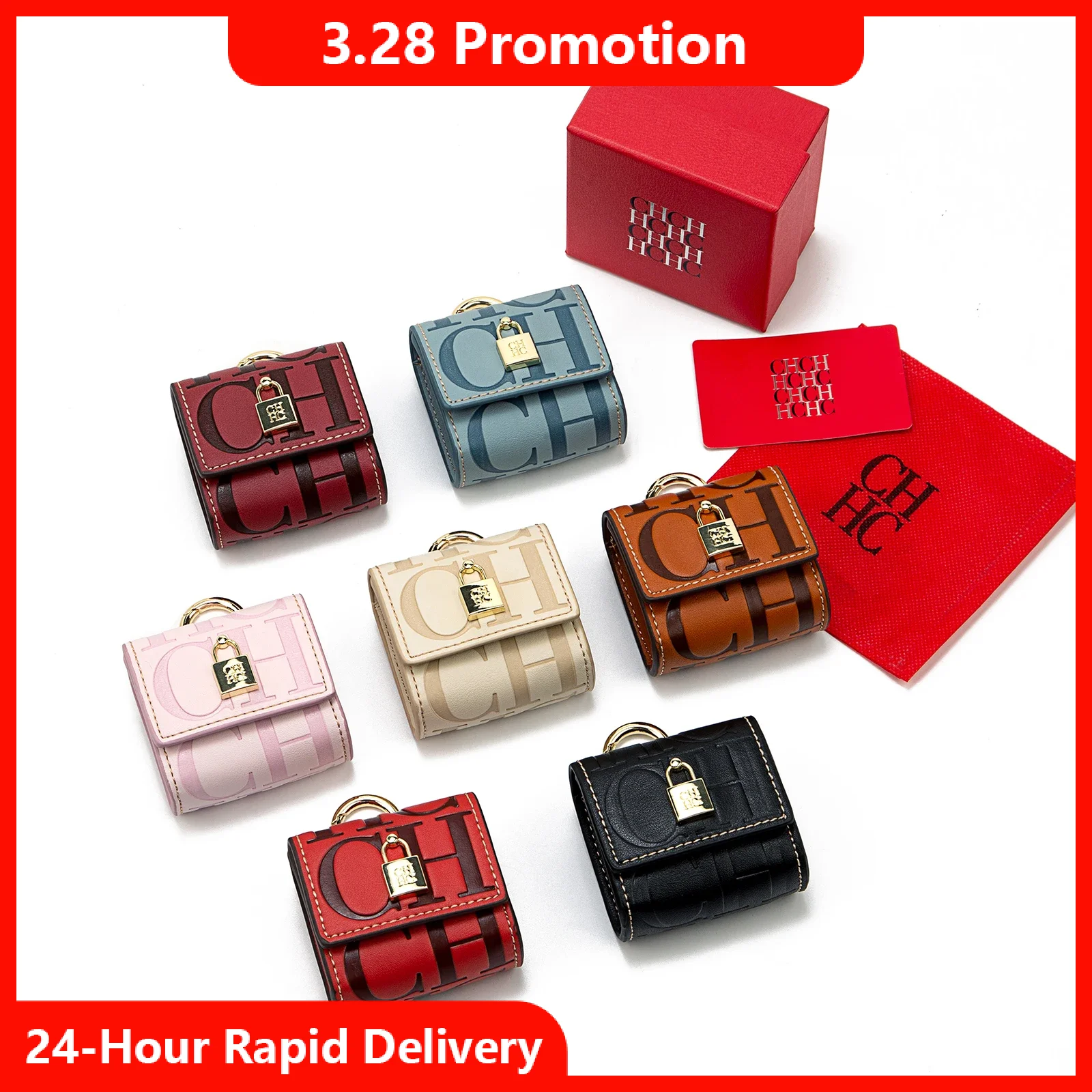 

CH Brand Headphone Bag Embossed Design Fashionable Versatile Exquisite Luxurious Brand 2025 Autumn Winter New Mini Bag
