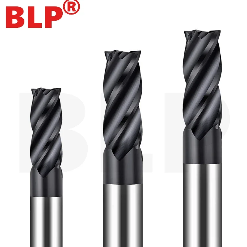 HRC50 1 2 3 4 5 6 8 10 4 Flutes Carbide End Mill Alloy Tungsten Steel Milling Cutter EndMills CNC machine end mills