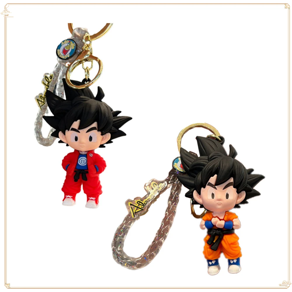 

Japanese Anime Dragon Ball Keychain Child's Christmas Collection Creative Backpack Pendant Character Son Goku Model Doll Pendant