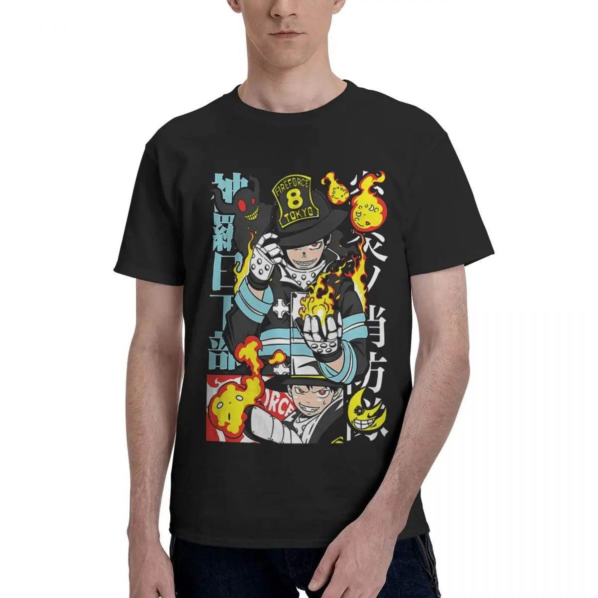 

Tamaki Fire Benimaru 100% Cotton Casual Breathable Confortable Clothes Funny Ugus T-Shirts Men T-Shirt